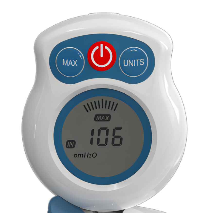 Electronic manometer for the respiratory muscle trainer