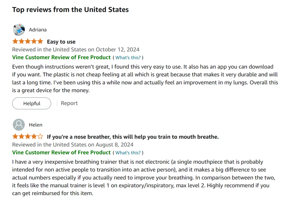 Sonmol breathing trainer reviews